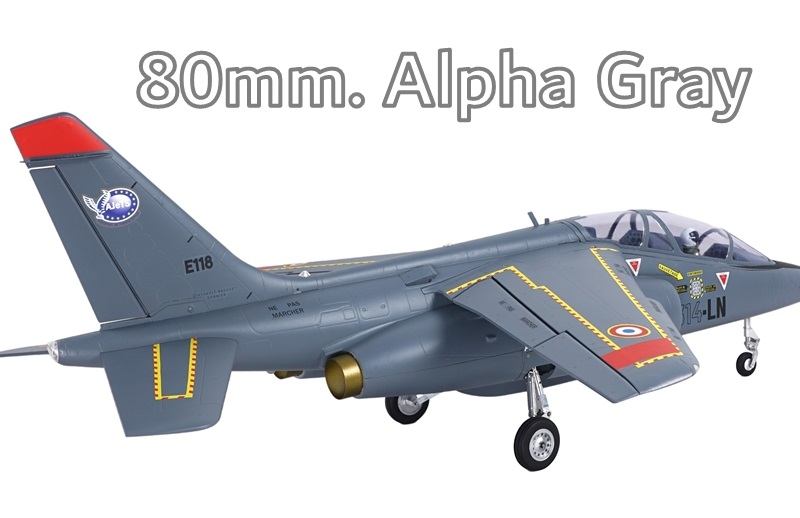 เครื่องบินโฟม ดักแฟน Alpha XFly 80mm Alpha EDF JET (Gray) ตัวลำ+ชุดไฟ (ไม่รวม แบต รีซีฟ รีโมท)