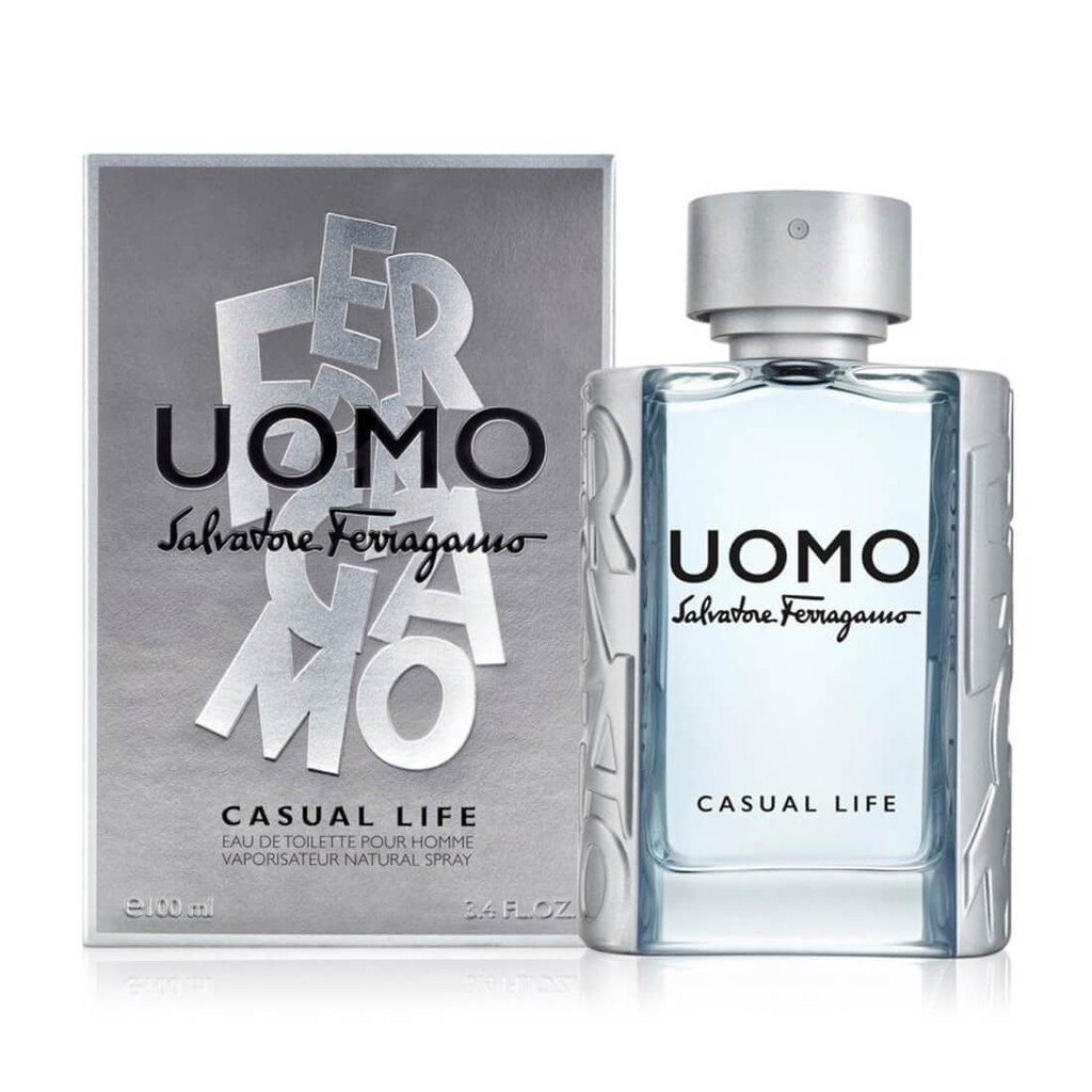 น้ำหอมแท้100% SALVATORE FERRAGAMO น้ำหอมผู้ชาย Uomo Casual Life EDT ขนาด 100 มล.