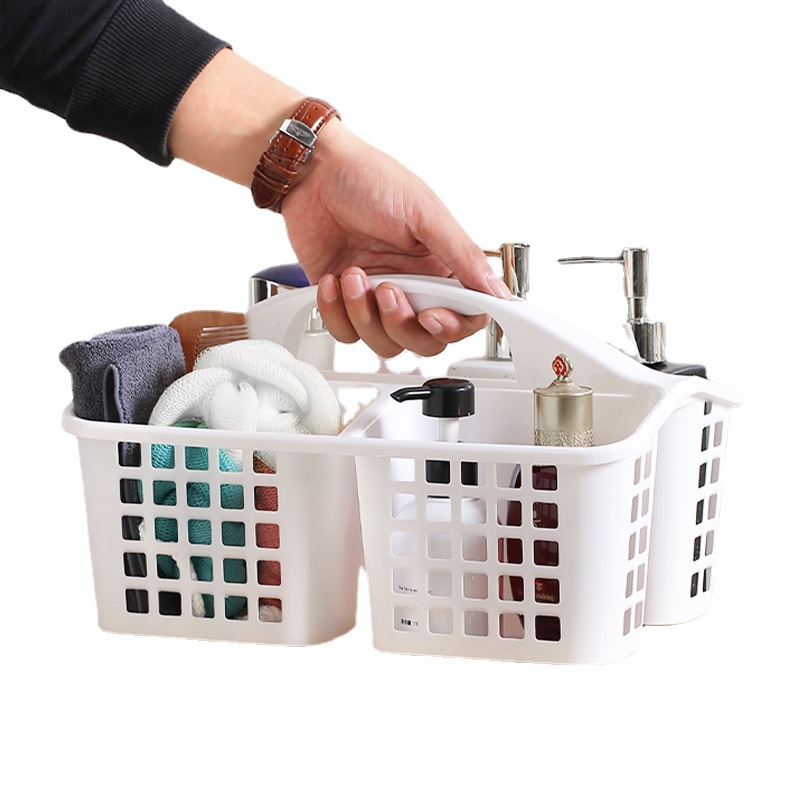 ตะกร้าอาบน้ำพลาสติกแบบพกพา ตะกร้าอาบน้ำ - Bath Basket