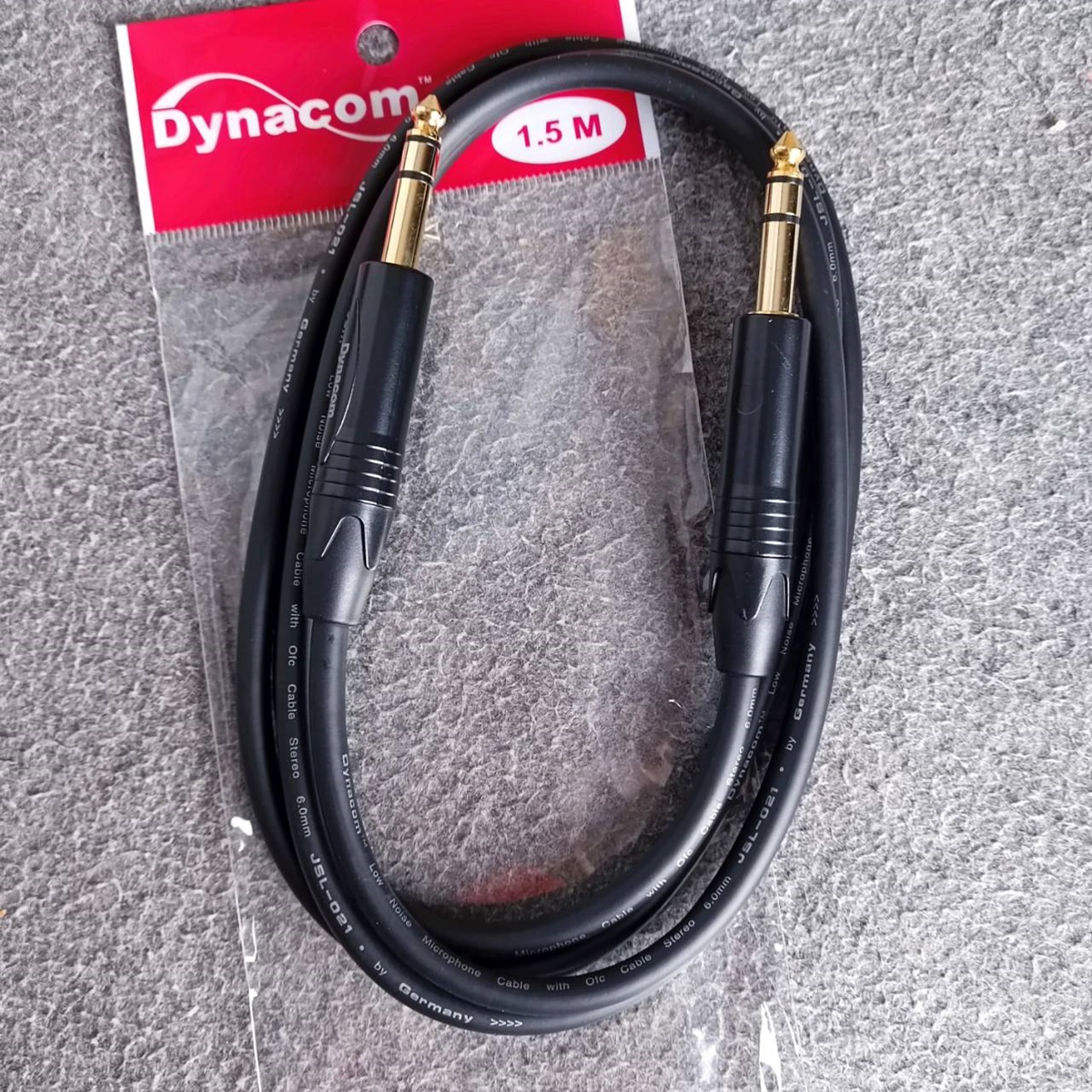 1.5เมตร DYNACOM J021 สาย PHONE สเตอริโอ TRS หัวท้าย P.MIC ST 6.35mm. สายแจ็คไมค์สเตอริโอ สายสัญญาณสำเร็จรูป เอไอ-ไพศาล