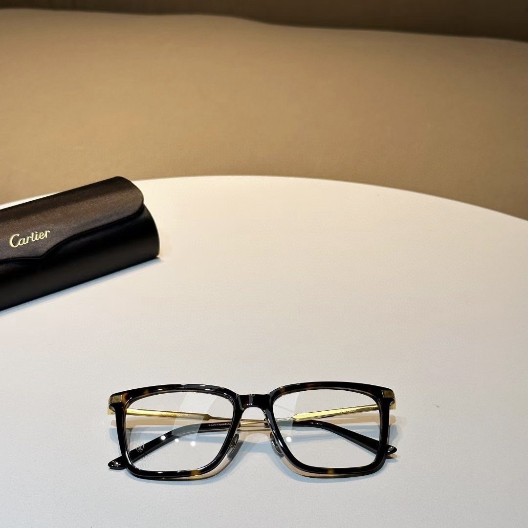 **do** กรอบแว่นตา Cartier Eyewear cat มี 2 สีใส่ได้ชาย หญิง สินค้าใหม่ ของแท้