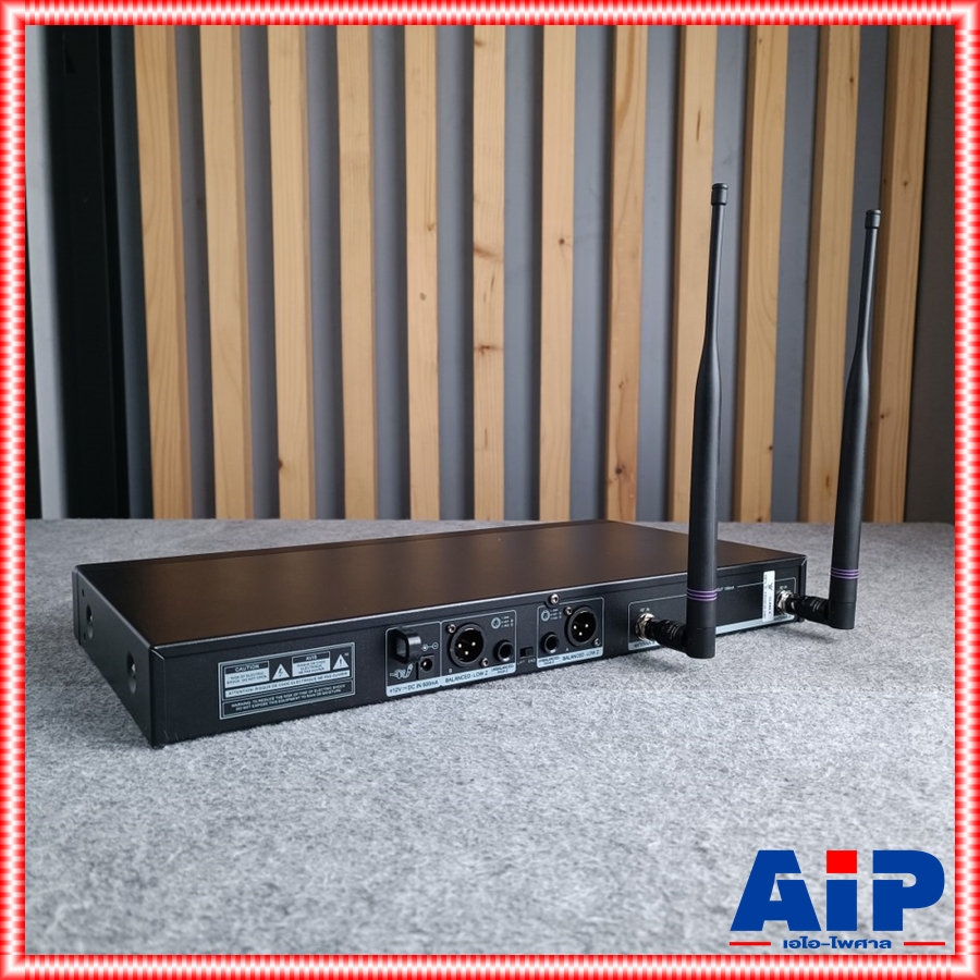 Relacart UR-222D ไมค์ลอยคู่ ไมโครโฟนไร้สาย ย่าน UHF ช่วงความถี่ UHF 748-758 MHz ความถี่ใหม่ กสทช ปรับความถี่ได้ UR 222 D UR222D เอไอ-ไพศาล +++