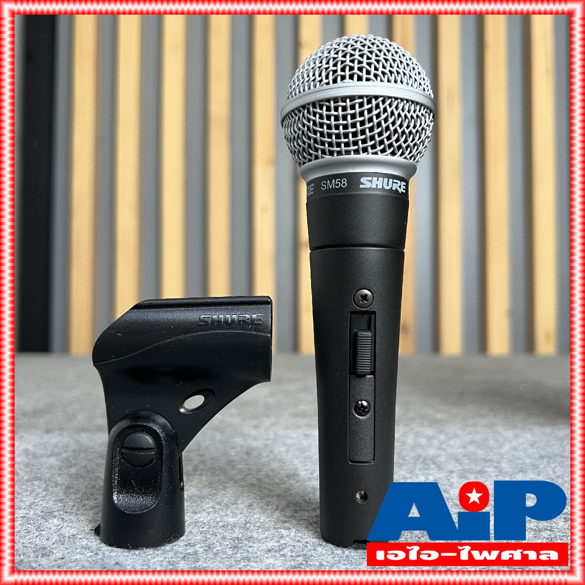แท้มหาจักร* SHURE ไมโครโฟน รุ่น SM58S SM58 SM 58 S Dynamic Microphone ชัวร์ ไมค์ ไมค์สาย ไมค์ร้องเพลง ไมค์พูด SM-58S +++