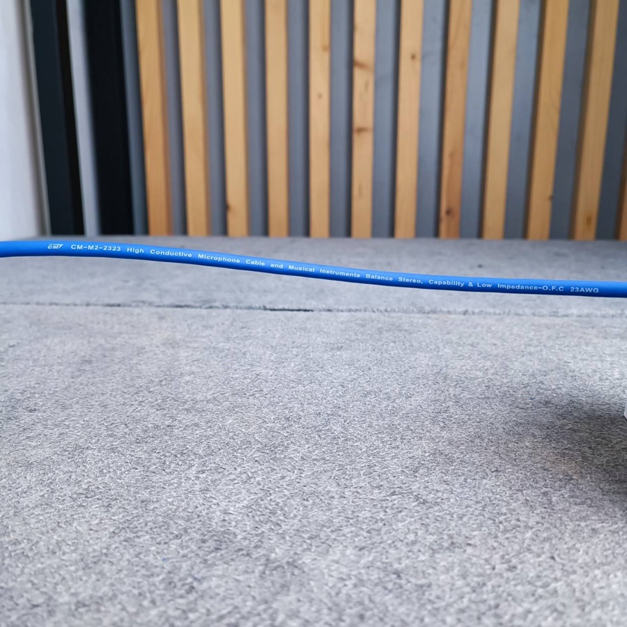 สีน้ำเงิน ขด10เมตร CM สายไมค์สเตอริโอ 6mm M2-2323 สายไมค์ST 23AWG M2 2323 สายสัญญาณ ST สายไมค์CM สายไมค์ 6mm เอไอ-ไพศาล