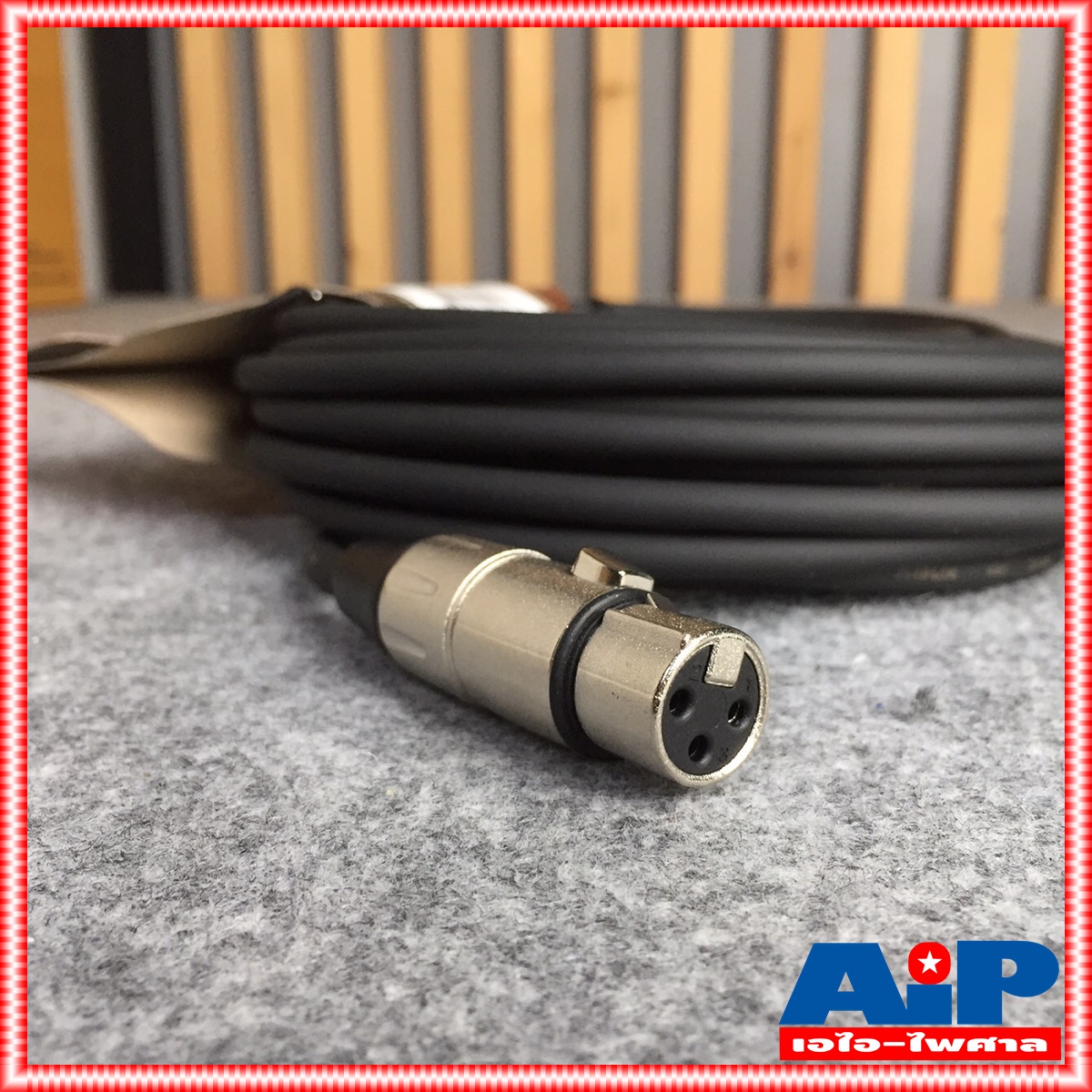 10เมตร KIRLIN XLR ผู้-เมีย MPC-280 10 M สายไมค์ XLRหัวท้าย สายสัญญาณ CANNONผู้ออกเมีย สายบาลานซ์ เอไอ-ไพศาล