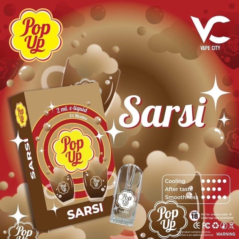 Pop Up Pod - 2.0ml Nic3% กล่อง1ตัว มี 18 กลิ่น (ใส่ตระกูล Relx Infinity , Phantom etc)