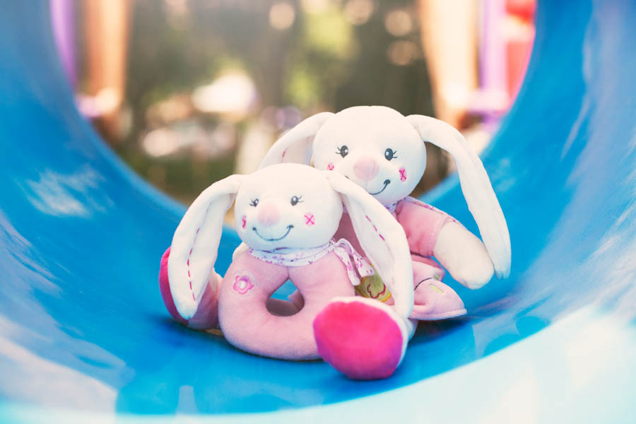 ACH808 ของเล่นผ้าเขย่ามือห่วงกระต่าย ชิ้นละ