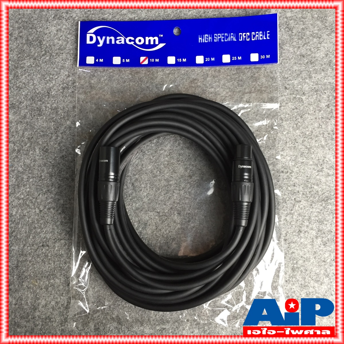 10เมตร สายไมค์ DYNACOM J021 XLR หัวท้าย ผู้ - เมีย ยาว สายสัญญาณ CANNON ผู้ ออก CANNON เมีย สายบาลานซ์ สายต่อไมค์ (ลูกค้าอาจได้รับหัวสีเงินหรือดำขึ้นกับล็อตผลิตครับ)