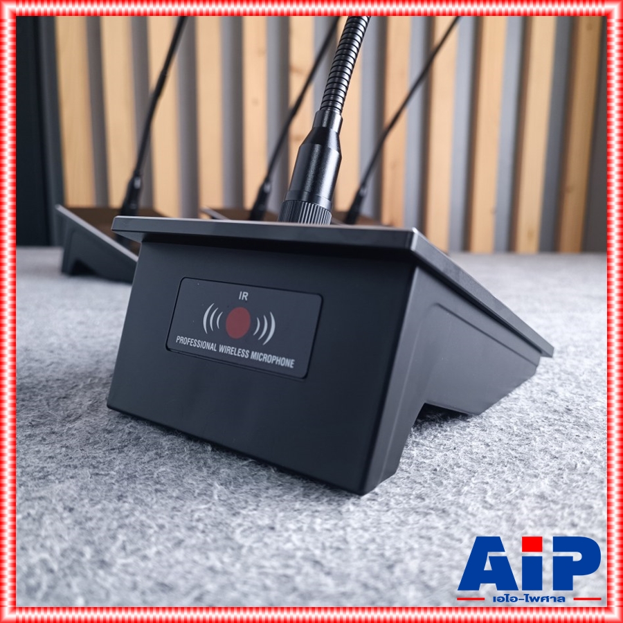 MICROTECH MT-444D ไมค์ลอยตั้งโต๊ะ4ตัว ไมค์ประชุมไร้สาย ชุด 4 ตัว ย่าน UHF ไมโครเทค ปรับความถี่ได้ MT 444 D MT444D เอไอ-ไพศาล