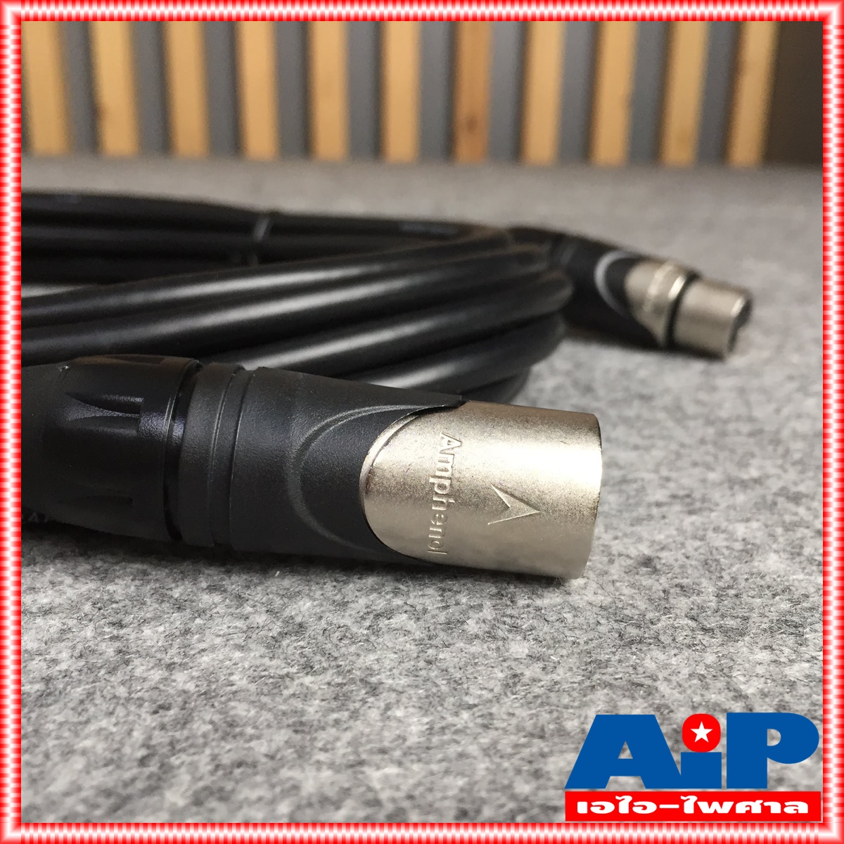 5เมตร AMPHENOL สาย XLRผู้-เมีย 5M CA03-04-C-005 สาย cannon ผู้ ออก cannon เมีย 5เมตร สายสัญญาณ XLR ผู้ - XLR เมีย ความยาว5เมตร