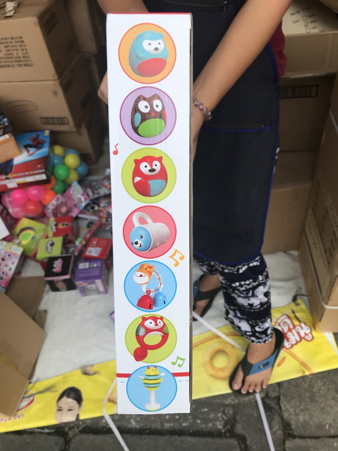 3307-1 ของเล่นเด็กเขย่ามือยางกัด 7 ชิ้น ของเล่นเด็กเล็กงานดี ปลีกกล่องละ