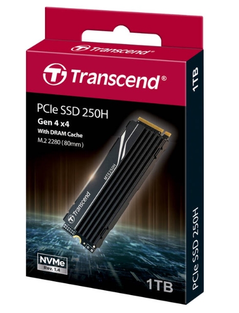 Transcend: : MTE250H : PCIe NVMe M.2 SSD 1TB