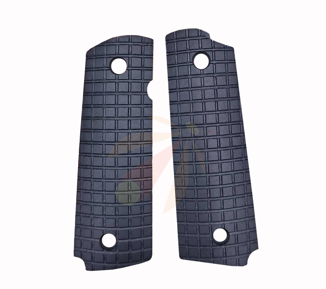 Skingripz "RIDGEBACKS" 1911 Grips (Full Size-Black) Grid lines