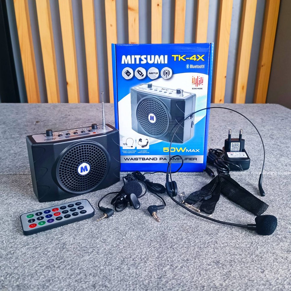 MITSUMI TK-4X ลำโพงคาดเอว บลูทูธ รุ่นใหม่ แบบพกพา ลำโพงช่วยสอย ลำโพง มิตซูมิ TK 4X TK4X เอไอ-ไพศาล