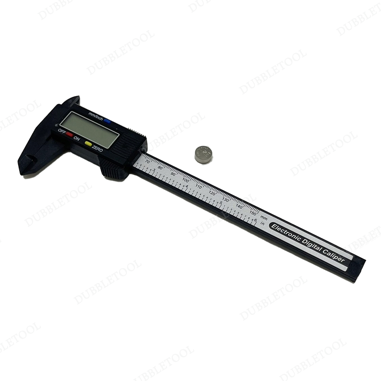 เวอร์เนียร์ เครื่องวัดดิจิตอลอิเล็กทรอนิคส์ 6 นิ้ว Vernier Caliper Digital 0-150mm/0-6inch เวอร์เนียผลิตจากวัสดุคาร์บอนไฟเบอร์ที่แข็งแรงน้ำหนักเบาและทนทาน พร้อมกล่องพกพาสะดวก
