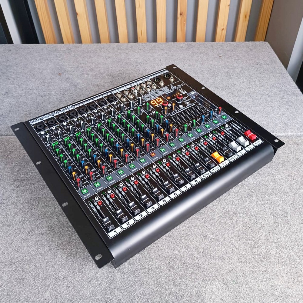 MICROTECH HK-12 MIXER แถมฟรี ปีกยึดRACK ไมโครเทค USB บลูทูธ MP3 มิกเซอร์อนาล็อก 12 ช่อง เอฟเฟคแท้ HK 12 HK12 เอไอ-ไพศาล