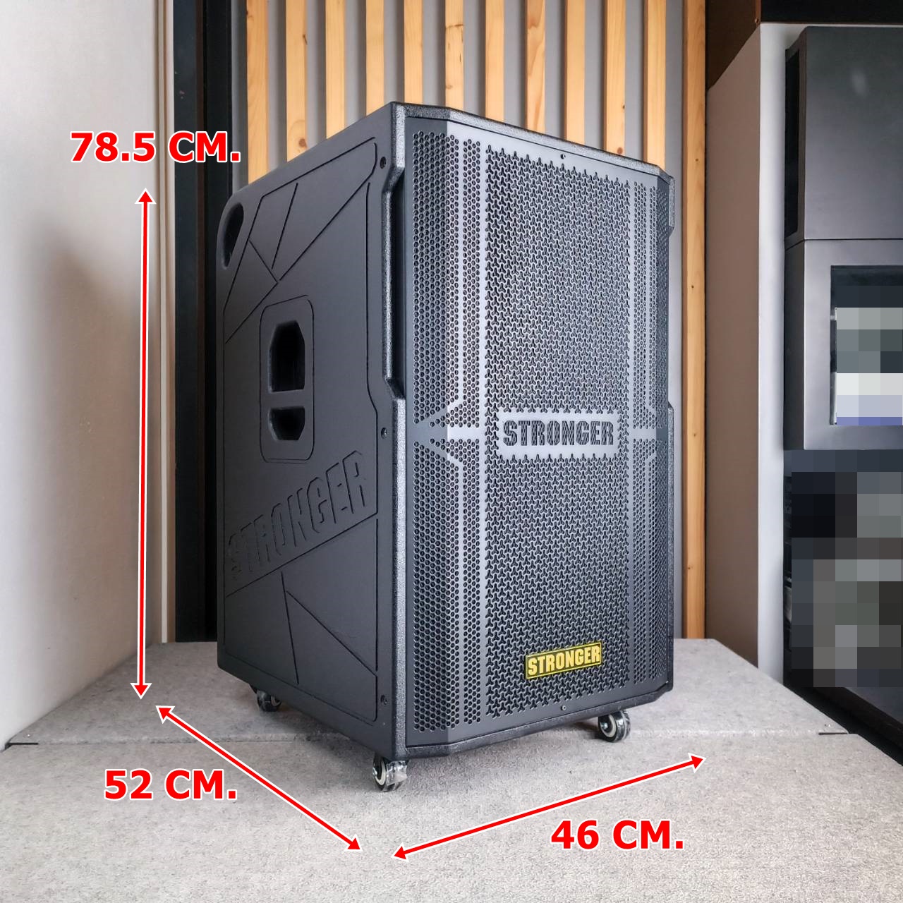 STRONGER HS-158EM ตู้ลำโพงไม้ 15นิ้ว มีแบต ไมค์ลอย ลำโพงบลูธูท ลำโพงพกพา ลำโพงล้อลาก ลำโพงกลางแจ้ง HS 158EM HS158EM เอไอ-ไพศาล