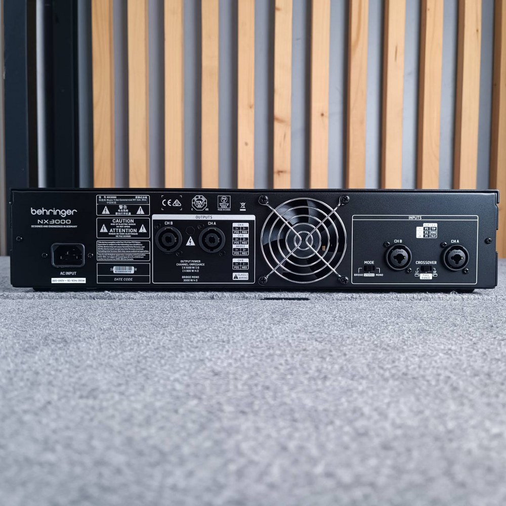 BEHRINGER NX-3000 POWERAMP ของแท้ NX3000 POWER AMP เพาเวอร์แอมป์ Class D มีกำลังขับ 2 x 1500 วัตต์ into 2 Ohms +++