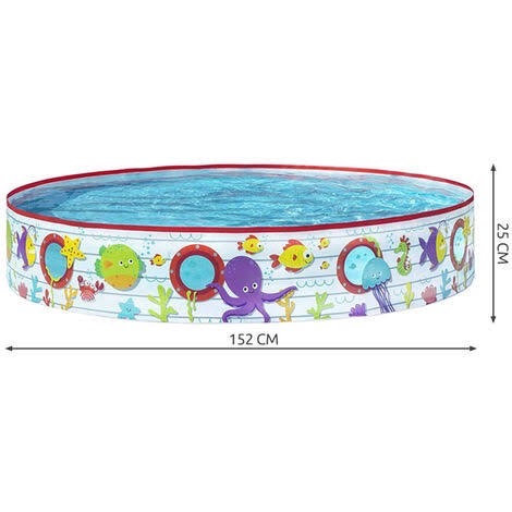 55029 สระเด็ก สระเล่นน้ำ สระว่ายน้ำ สระน้ำขอบตั้ง Bestway ลิขสิทธิ์ถูกต้อง 152x25 CM
