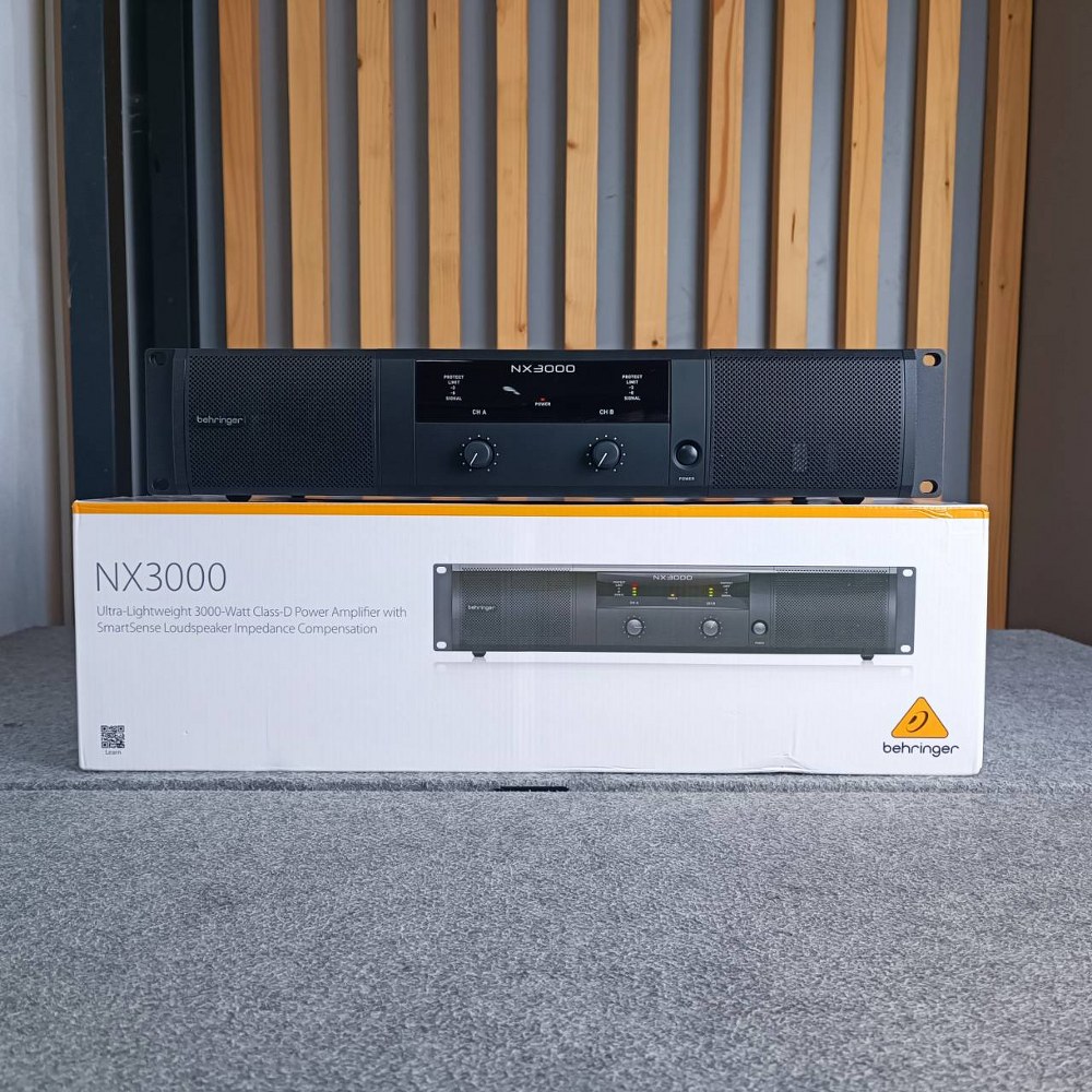 BEHRINGER NX-3000 POWERAMP ของแท้ NX3000 POWER AMP เพาเวอร์แอมป์ Class D มีกำลังขับ 2 x 1500 วัตต์ into 2 Ohms +++