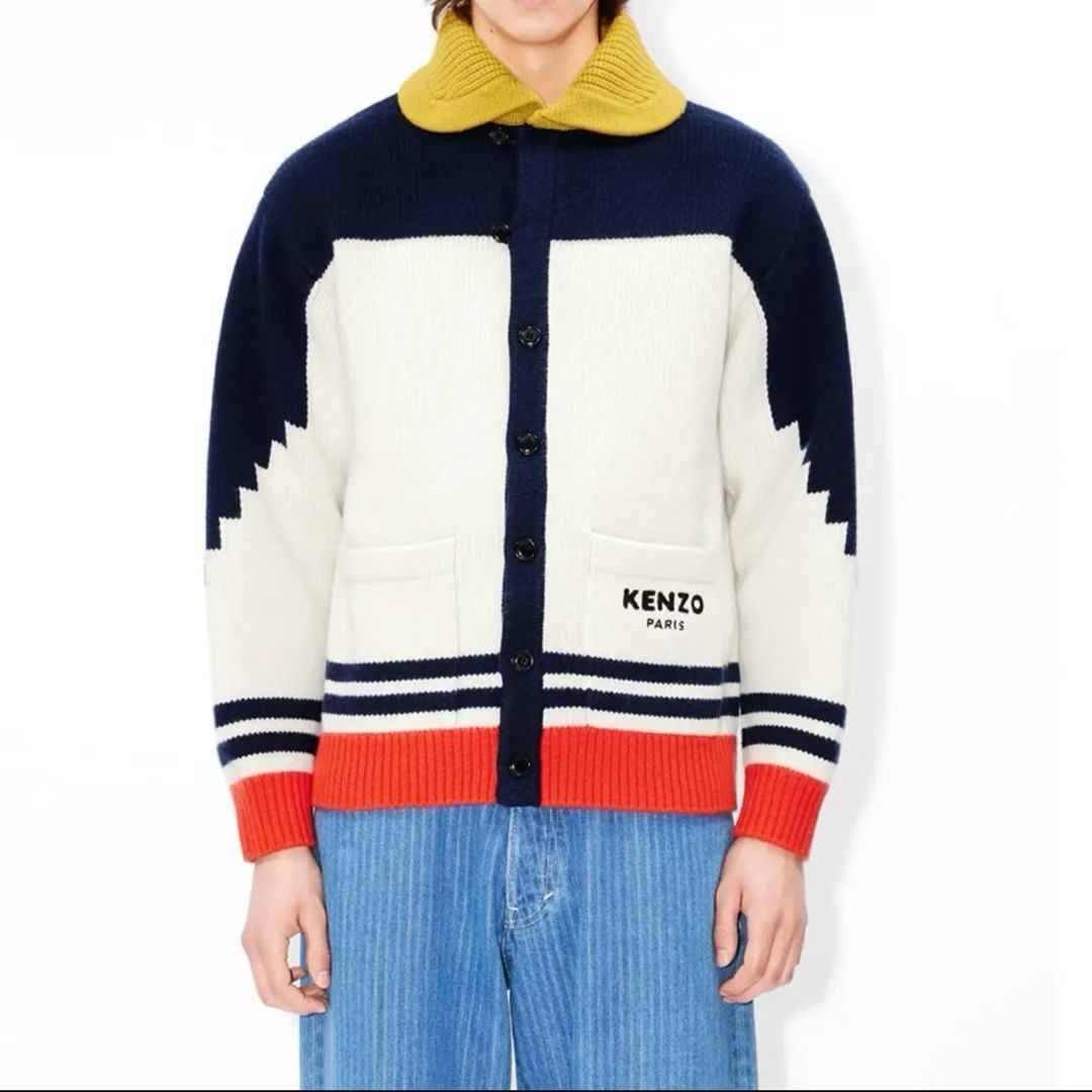 **do** เสื้อคลุมกันหนาว KENZO Pop' cardigan in wool ใส่ได้ ชาย หญิง สินค้าใหม่ ของแท้