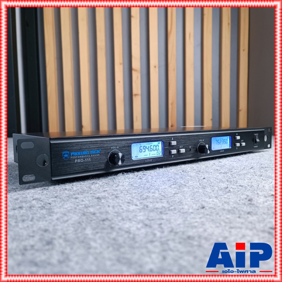 PROEUROTECH PRO111 ไมค์ลอยมือถือคู่UHF ไม่มีกระเป๋า ไมค์ลอยคู่ ไมค์คาราโอเกะ PRO EUROTECH PRO 111 แถม อุปกรณ์ย้ายเสา PRO-111 โปรยูโรเทค ยูโรเทค เอไอ-ไพศาล