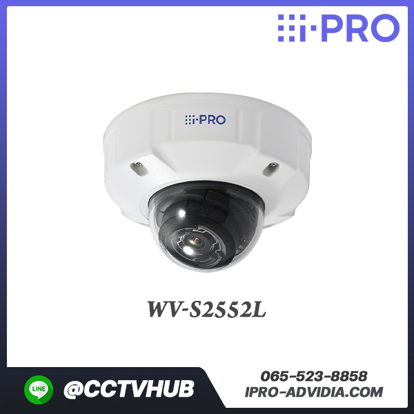 กล้องทรงโดม i-PRO รุ่น WV-S2552L i-PRO Extreme H.265 Dome Network camera