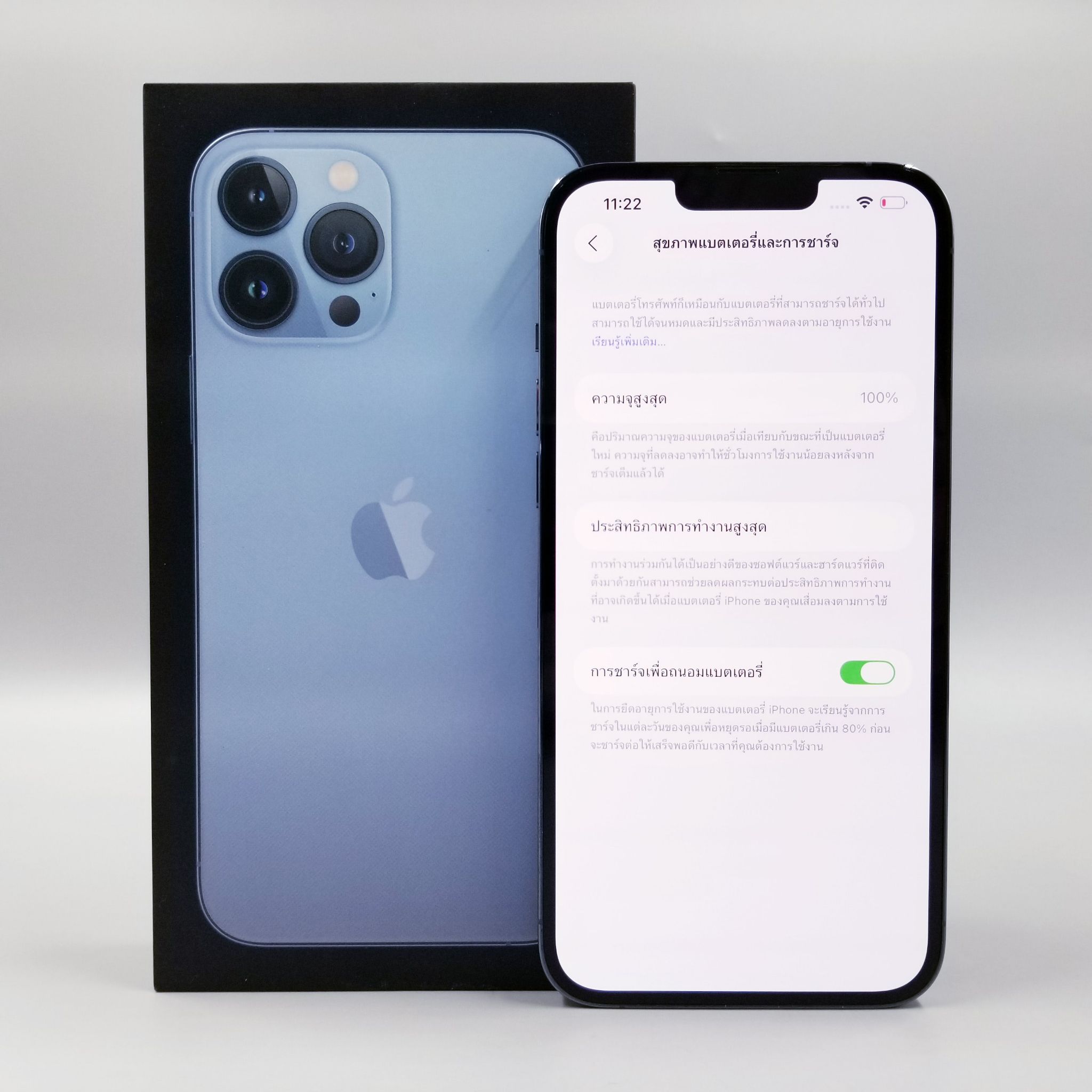 🐳 iPhone 13 Pro Max 128GB Sierra Blue 🐳 🌈 รีบเลย! 13PM #จอใหญ่ #แบต100% ราคาสุดคุ้ม!! 🌈