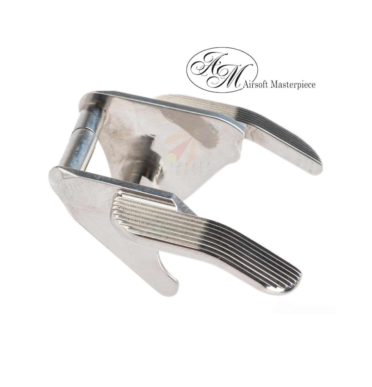 Airsoft Masterpiece Stainless Steel Ambidextrous Safety (Model: Type 1 / Silver)