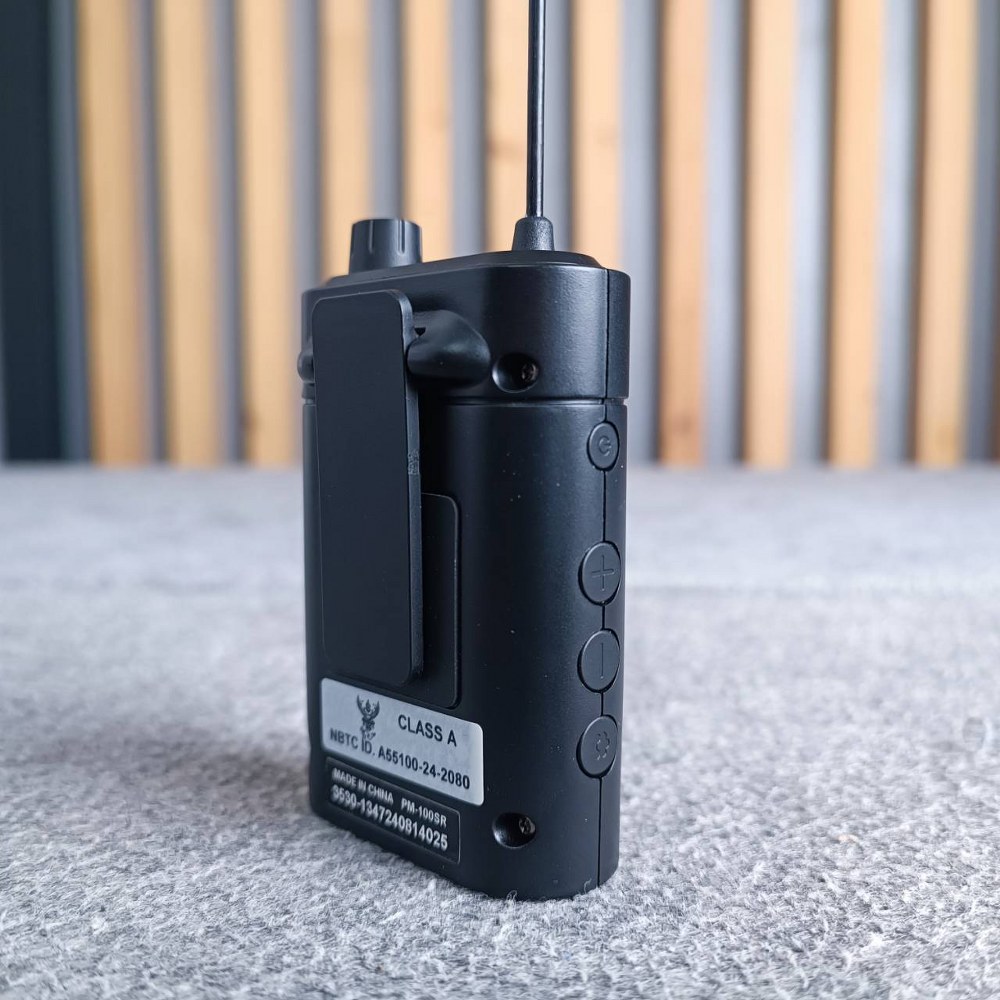 Relacart PM-100S Wireless Ear Monitor PM 100S PM100S ระบบอินเอียร์มอนิเตอร์ไร้สาย UHF หูฟัง ช่วงความถี่ 694 – 704MHz เอไอ-ไพศาล