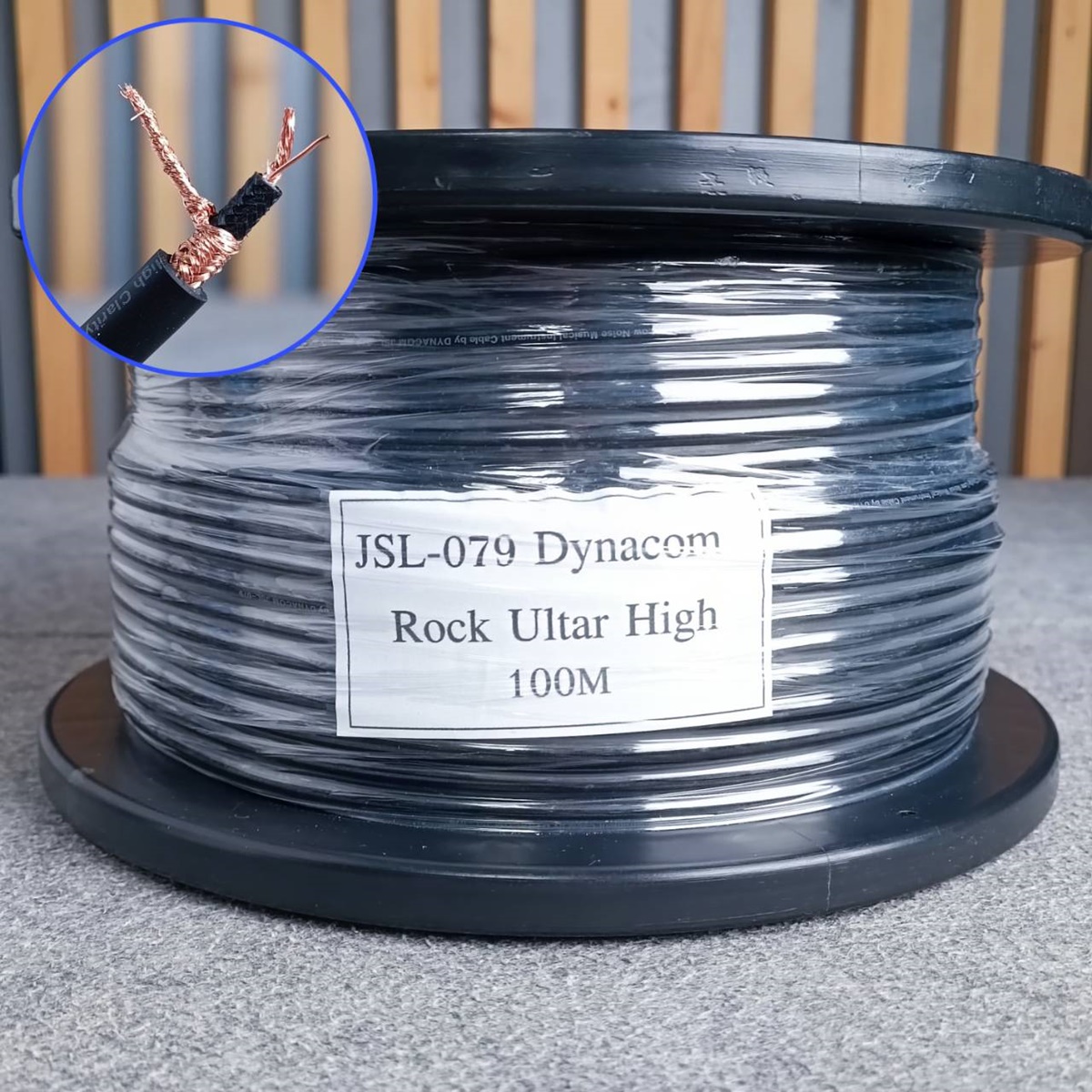 ล้อ100เมตร DYNACOM JSL-079 สายชีลด์กีต้าร์ สายชีลด์กีต้าร์ สายสัญญาณกีต้าร์ JSL079 JSL 079 สายกีต้าร์ เอไอ-ไพศาล