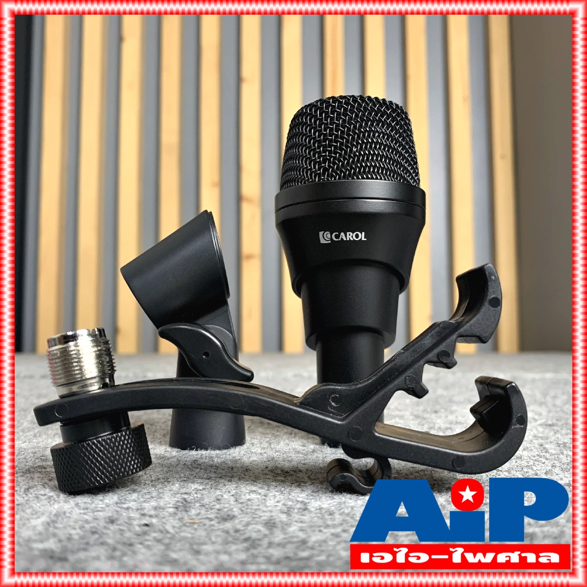 CAROL GO24 ไมค์กระเดื่อง ไมค์กลอง GO-24 ไมค์ ไมค์เครื่องดนตรี ไมค์หนีบกลอง GO 24 mic kick drums bass guitar
