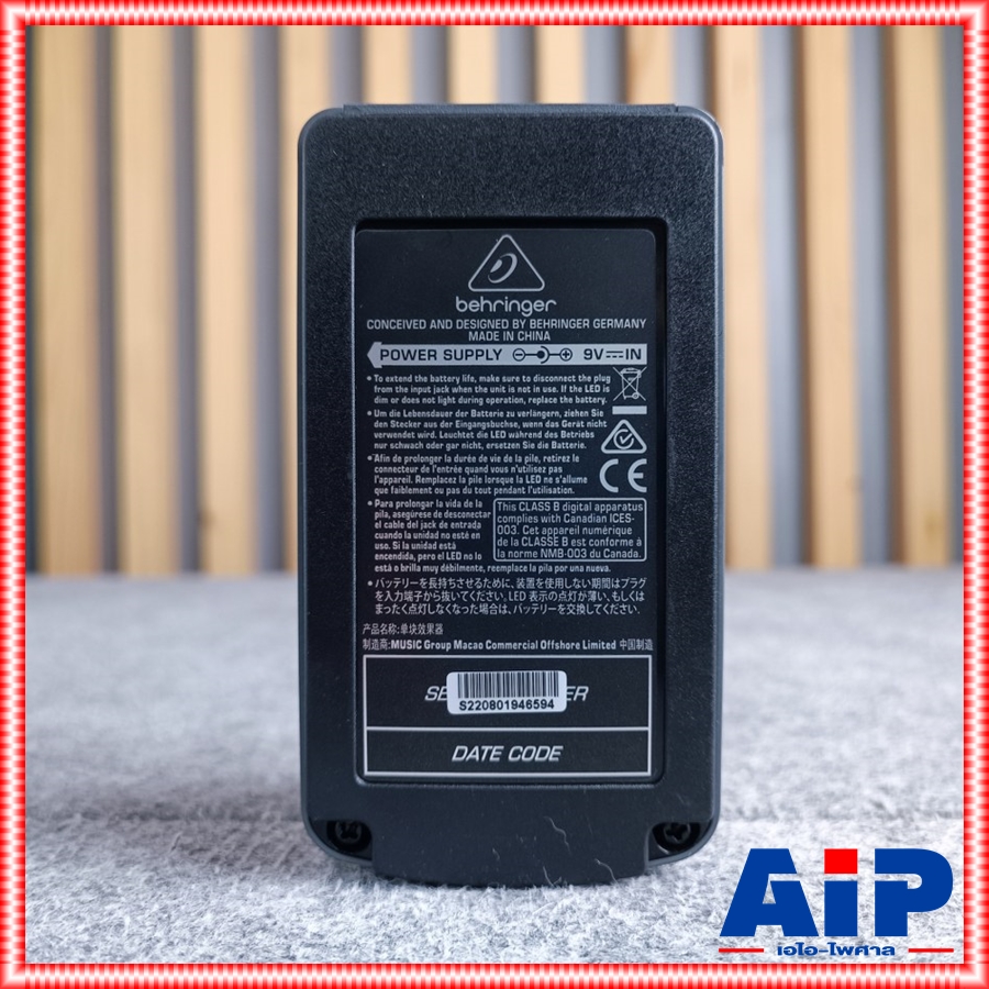 BEHRINGER TU-300 เครื่องตั้งสาย Chromatic Tuner เอฟเฟคจูนเนอร์ กีต้าร์ เบส แบบโครมาติก TU 300 TU300 +++ เอไอ-ไพศาล