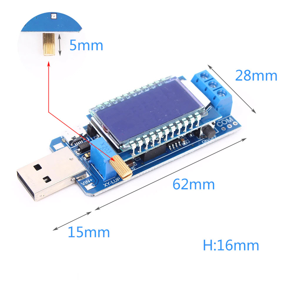 DC-DC USB adjustable buck-boost power supply voltage regulator module 5V to 3.3V 9V 12V 24V