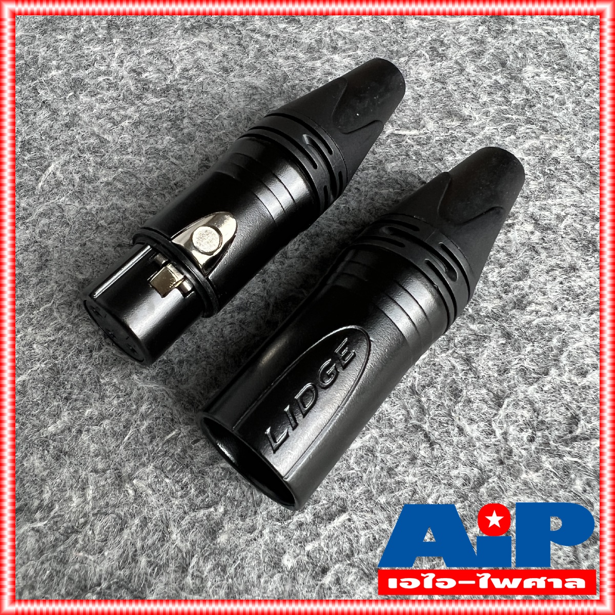 (1คู่ ผู้1เมีย1) LIDGE YM-999 XLR MALE + XLR FEMALE ปลั๊ก + แจ็ค XLR ขั้วทอง ( YM 001 B + YM 002 B ) CANNON ผู้+เมีย YM001B + YM002B NTS YM999 YM 999 เอไอ-ไพศาล