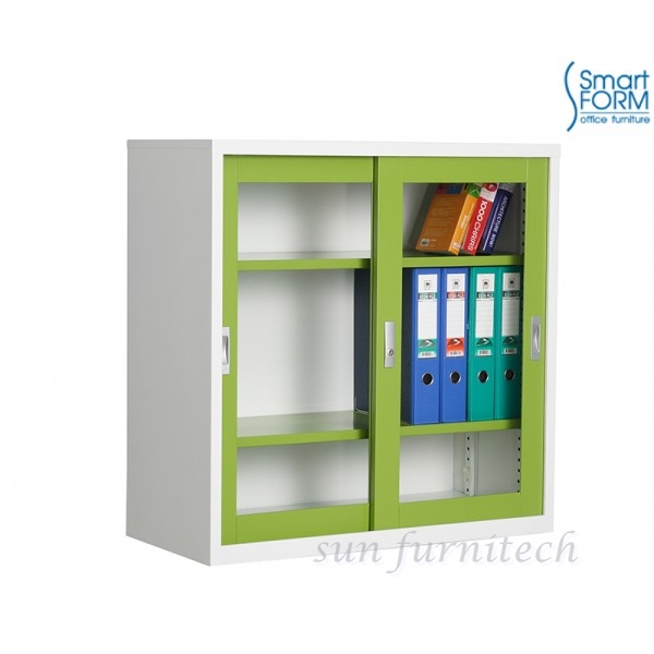 ตู้เอกสารเตี้ย 2 บานเลื่อนกกระจก, ตู้บานเลื่อนกระจก 3 ฟุต, ตู้เอกสารบานเลื่อนกระจกเตี้ย 3 ฟุตTaiyo รุ่น SD-023