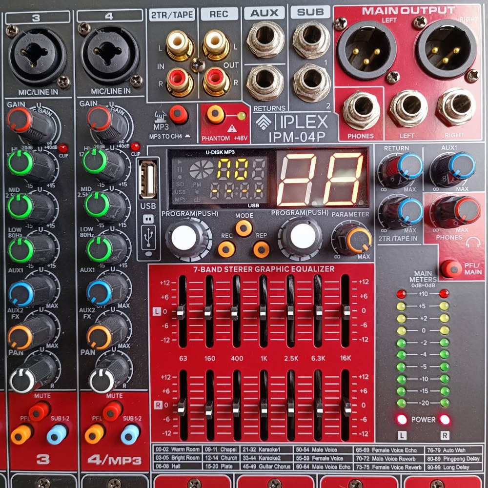 IPLEX IPM-04P MIXER IPM 04P IPM04P มิกเซอร์ เครื่องเสียง เครื่องปรับแต่งเสียง มิกซ์ เอไอ-ไพศาล