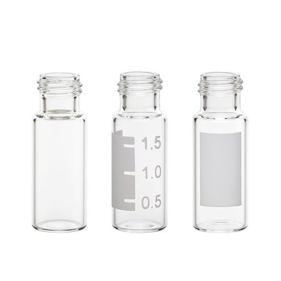 LARGE OPENING RAM™ VIALS, CLEAR, 9MM THREAD