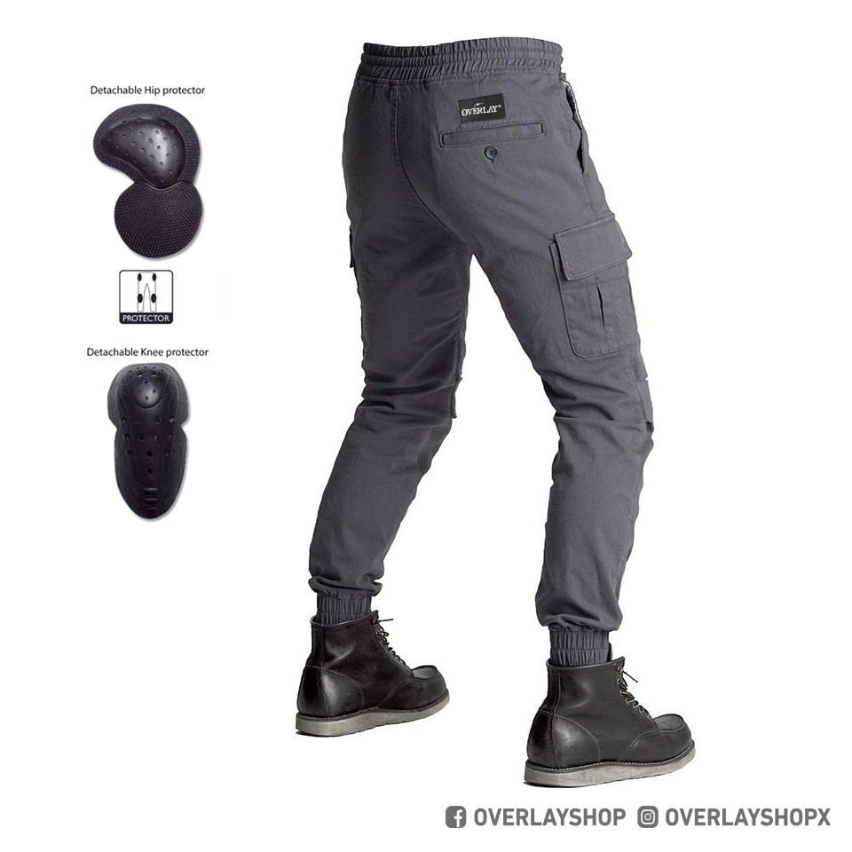 OVERLAY RIDER PANTS (DARK GREY)