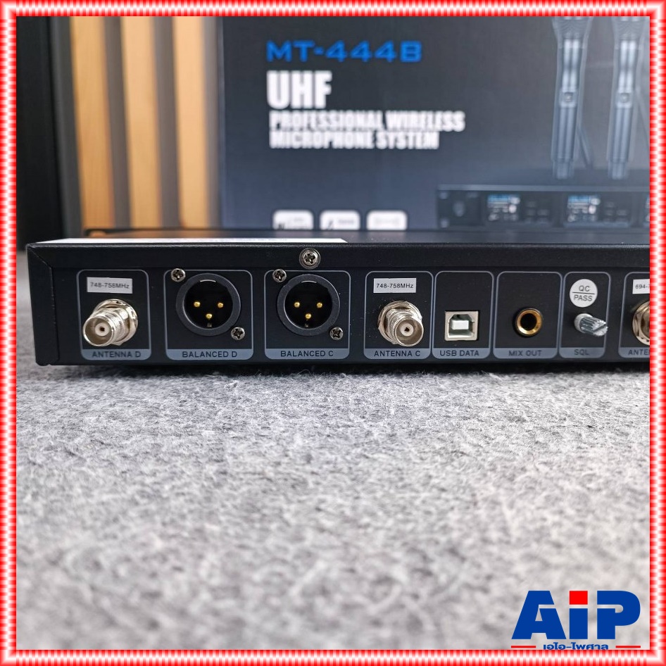 MICROTECH MT-444B ไมค์ลอยมือถือ 4ด้าม จูนความถี่ ไมโครโฟนไร้สาย คลื่นความถี่ UHF MT 444 ไมโครเทค MT 444B MT444B เอไอ-ไพศาล