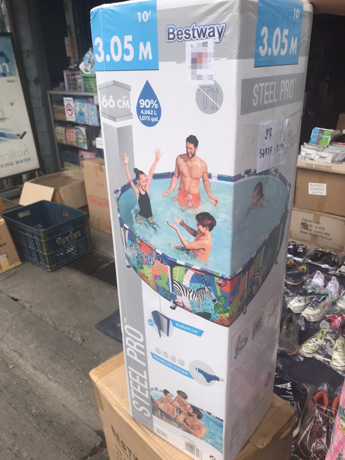 56985 สระน้ำขาตั้งลายสัตว์ Bestway ลิขสิทธิ์ถูกต้อง. (ของหมด)