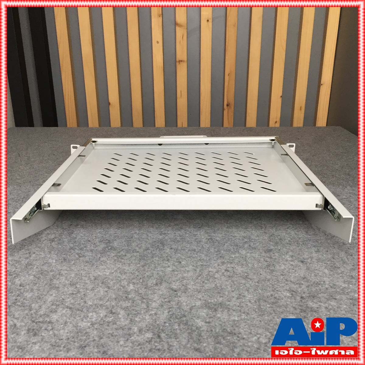 สีขาว NPE SLIDE TRESTLE SUPPORT OS-700 ถาดสไลด์ ถาดรองสไลด์ ถาด สไลด์ ใส่แร็ค วาง มิกเซอร์ OS700 OS 700 เอไอ-ไพศาล