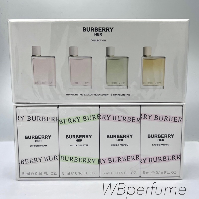 น้ำหอม แท้100% Burberry her collection 4 ชิ้น