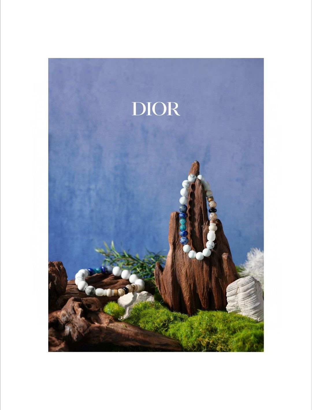 **tom** สร้อยข้อมือ Dior maison series natural crystal jewelry มีขนาด ชาย หญิง สินค้าใหม่ ของแท้