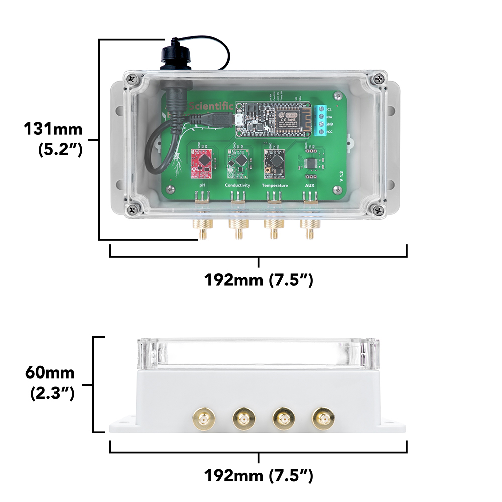 Wi-Fi Hydroponics Kit - K 1.0 - 5 to 200,000 µS/cm