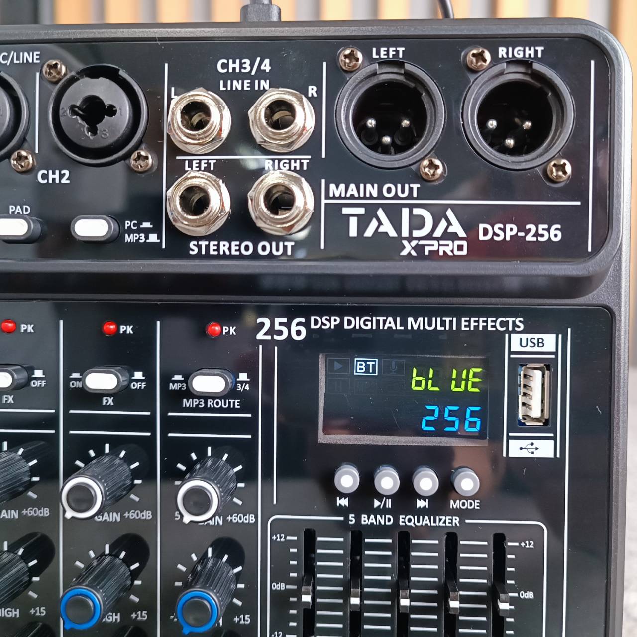 TADA DSP-256 MIXER 2ไมค์ อนาล็อกมิกเซอร์ 2 ช่องไมค์ แจ็ค Combo มี EQ เอฟเฟคแท้ 256DSP DSP 256 DSP256 เอไอ-ไพศาล