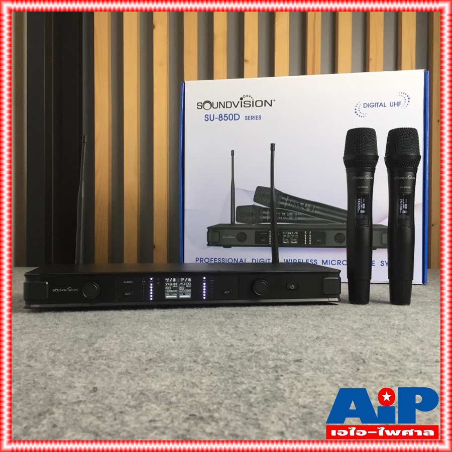 ความถี่ใหม่ กสทช SOUNDVISION SU-850DG ไมค์ลอย UHF ชุดไมค์ ไมค์ลอยมือถือคู่ SU850DG SU 850DG ไมโครโพน MIC ไมค์ลอยUHF SOUND VISION
