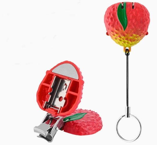 พวงกุญแจ กระไกรตัดเล็บ แบบมินิ รูป ผลไม้ ลิ้นจี่ และ สัปปะรด น่ารัก ๆ ของขวัญ ของชำร่วย งานแต่งงาน น่ารัก ๆ 610102