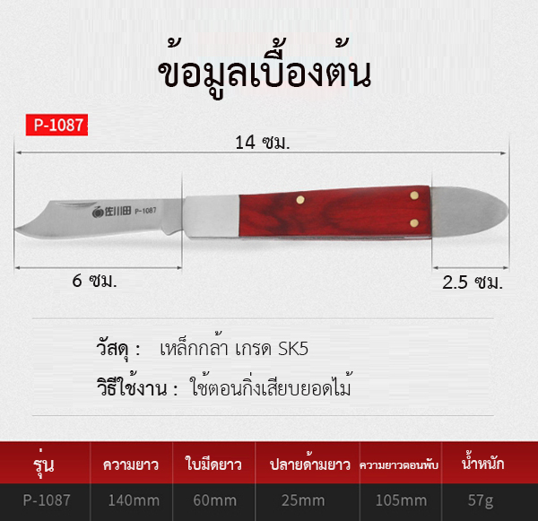 มีดตอนกิ่ง/ติดตา P series