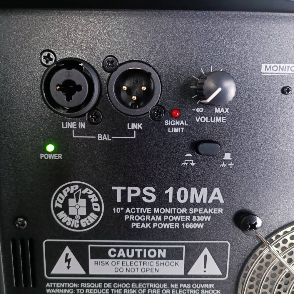TOPPPRO TPS-10MA ตู้10นิ้ว มอนิเตอร์+AMP TPS 10MA TPS10MA ตู้ลำโพง10นิ้ว ตู้มอนิเตอร์ ตู้ลำโพงมีแอมป์ในตัว เอไอ-ไพศาล